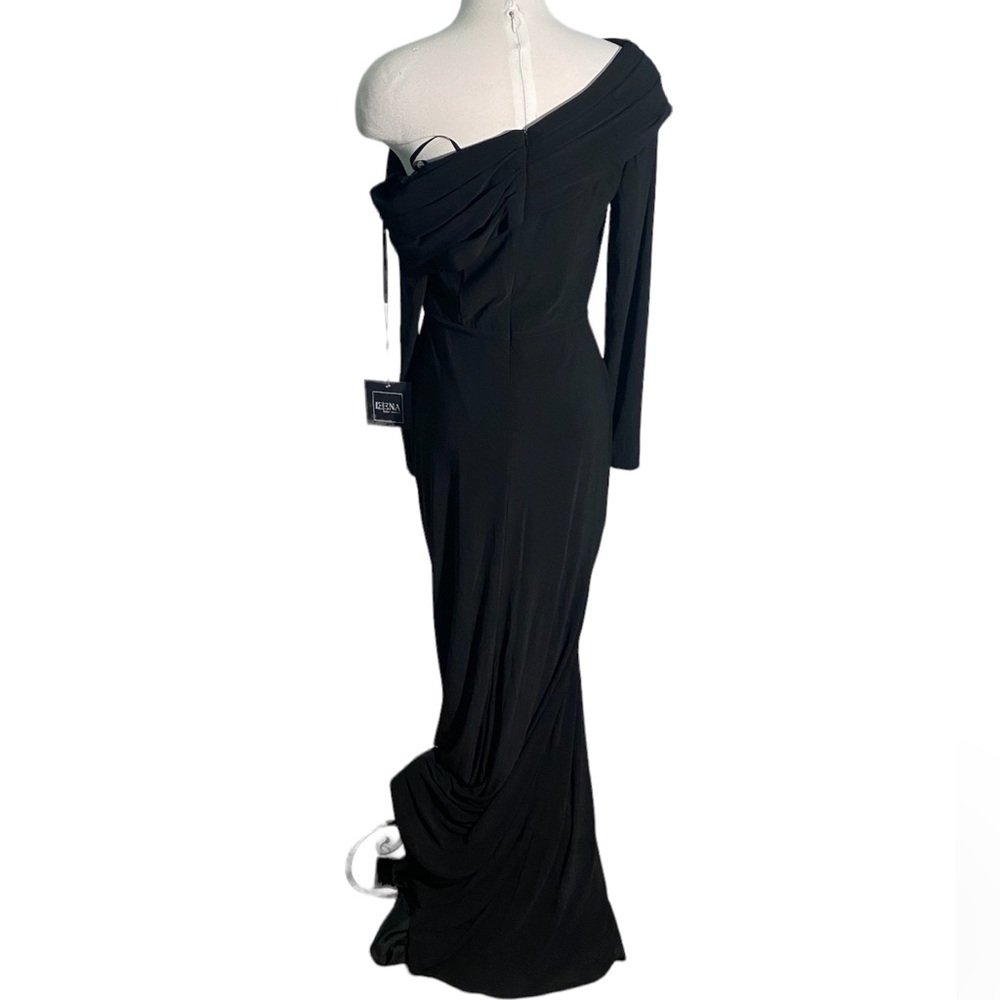 NWT IEENA by mac Duggal style no. 26595 black dress sz-8 - Picture 5 of 6